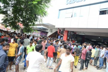 Jai Lava Kusa Movie Hungama at RTC X Roads